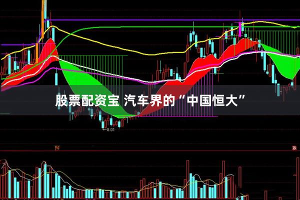 股票配资宝 汽车界的“中国恒大”